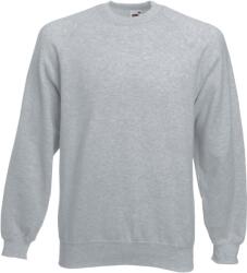 Fruit of the Loom CLASSIC RAGLAN SWEAT / Hanorac bărbătesc cu mâneci raglan - gri deschis melanj M (16221661002)