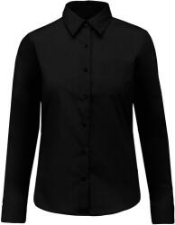 Kariban Vintage JESSICA K549 / Cămașă cu mânecă lungă pentru femei - negru M (20K54900202)