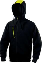 Delta Plus DELTA BORGO / Hanorac bărbătesc cu fermoar - negru/galben XXXL (BORGONO3X)