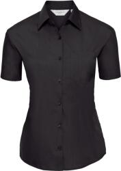 Russell Athletic 935F / Cămașă poplin cu mânecă scurtă pentru femei - negru XL (11935F00204)