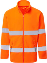 Portwest HI-VIS ESSENTIAL ES1 ES250 / Hanorac reflectorizant din fleece cu fermoar pentru bărbați - HV portocaliu XXXL (ES250ORRXXXL)