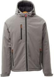 PAYPER GALE PAD S00515-P114 / Jachetă softshell de iarnă cu glugă - fumuriu/negru 4XL (S00515P114130104XL)