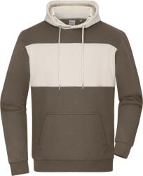 Daiber COLOUR 8051 / Hanorac bărbătesc din bumbac organic - maro noroios/gresie L (028051amu03)