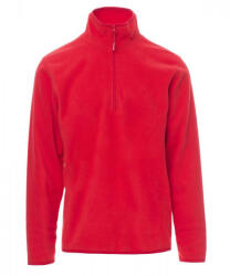PAYPER SOFT+ 001294-0070 / Hanorac unisex ușor din fleece cu fermoar pe jumătate - roșu XXL (001294007003000XXL)