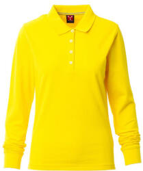 PAYPER FLORENCE LADY 000931-0021 / Tricou polo de damă, cu mânecă lungă - galben XL (000931002101000XL)