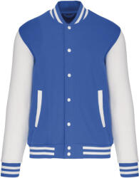 Kariban Vintage TEDDY K497 / Hanorac/jachetă unisex din fleece - albastru regal deschis/alb XS (20K497x6200)