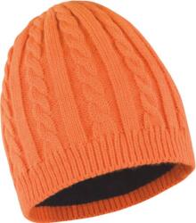 RESULT R 370X / Căciulă tricotată cu căptușeală din fleece - portocaliu Universal (28370X23599)