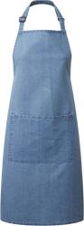 Premier PR 154 / Șorț cu bavetă și buzunar la burtă - albastru denim Universal (390154m1099)