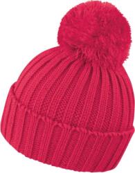 RESULT R 369X / Căciulă tricotată cu pompom - zmeură Universal (28369X57599)