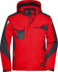 Daiber JN 824 / Jachetă softshell de iarnă pentru lucru - roșu/negru XXXL (02082487613)