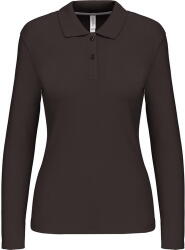 Kariban Vintage PIQUE K244 / Tricou polo cu mânecă lungă pentru femei - gri închis L (20K24467003)