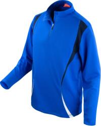 Spiro S 178X / Hanorac unisex de trening cu fermoar 1/4 - albastru-marin/alb L (29178Xg1903)