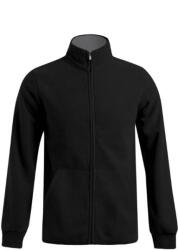 PROMODORO 7971 / Jachetă dublă din fleece pentru bărbați - negru/gri deschis XXXL (40797181213)