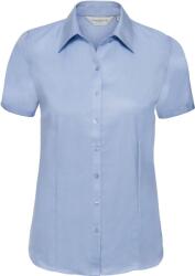 Russell Athletic 963F / Tricou cu mânecă scurtă pentru femei, model herringbone - albastru deschis XXL (11963F03705)