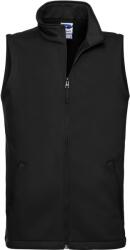 Russell Athletic / Vestă softshell inteligentă cu 2 straturi pentru bărbați - neagră XXL (10041M00205)