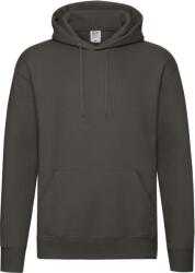 Fruit of the Loom PREMIUM HOODED SWEAT / Hanorac bărbătesc cu glugă dublă - gri abanos S (16215266001)