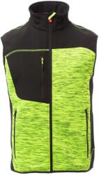 PAYPER TOUR S00361-0103 / Vestă tehnică tricotată cu inserții softshell - galben fluo/negru 5XL (S003610103010215XL)
