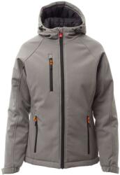 PAYPER GALE PAD LADY S00579-P114 / Jachetă softshell de iarnă cu glugă - fumuriu/negru M (S00579P11413010M)