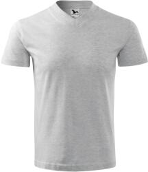 MALFINI, a. s MALFINI V-NECK 102 / Tricou unisex cu decolteu în V - gri deschis melanj XXL (1020317)