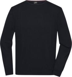 Daiber JN 1314 / Pulover bărbătesc cu guler rotund - negru XL (02131400204)