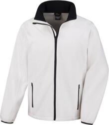 RESULT R 231M / Jachetă softshell bărbătească cu 2 straturi - alb/negru XXXL (30231M91013)
