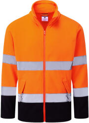 Portwest HI-VIS ESSENTIAL ES1 ES251 / Hanorac reflectorizant din fleece cu fermoar - HV portocaliu/bleumarin 6XL (ES251ONR6XL)