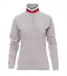 PAYPER LONG NATION LADY MELANGE 001113-0368 / Tricou polo cu mânecă lungă - gri melanj S (001113036813035S)