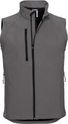 Russell Athletic 141M / Vestă softshell bărbătească cu 3 straturi - titan S (10141M49301)