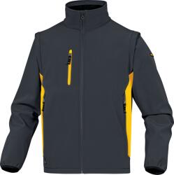 Delta Plus DELTA MYSEN2 / Jachetă softshell unisex 2 în 1 - gri/galben (MYSE2GJTM)