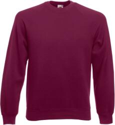 Fruit of the Loom CLASSIC RAGLAN SWEAT / Hanorac bărbătesc cu mâneci raglan - vișiniu S (16221637001)