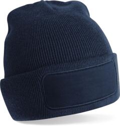 Beechfield B 445R RECICLAT ORIGINAL / Căciulă tricotată cu etichetă - bleumarin francez Universal (53445R29099)