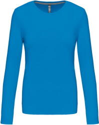 Kariban Vintage K383 / Tricou cu mânecă lungă pentru femei - albastru tropical M (20K383i4302)