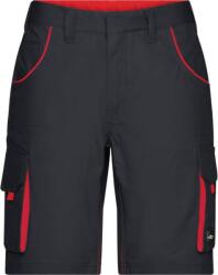 Daiber JN 872 / Pantaloni scurți de lucru pentru bărbați - carbon/roșu 42 (020872i76m6)