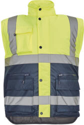 ČERVA EXPORT IMPORT a. s CERVA CIUDADES HELLIN / Vestă reflectorizantă de iarnă - bleumarin/galben HV M (0303014772002)