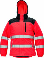 ČERVA EXPORT IMPORT a. s Geacă reflectorizantă de iarnă CERVA KNOXFIELD HI-VIS / cu glugă - roșie, mărimea S (0301046520001)