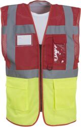 Yoko Vestă de siguranță YOKO HI-VIS HVW820 / Plasă - roșie/galbenă HV L (79W820zx703)