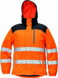 ČERVA EXPORT IMPORT a. s Geacă reflectorizantă de iarnă CERVA KNOXFIELD HI-VIS / cu glugă - portocaliu XS (0301046590000)