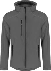 PROMODORO 7850 / Jachetă softshell bărbătească cu 3 straturi și glugă - gri oțel XXL (40785065005)