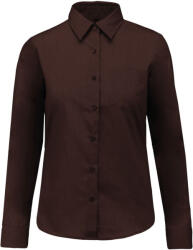 Kariban Vintage JESSICA K549 / Cămașă cu mânecă lungă pentru femei - maro XXXL (20K54914513)