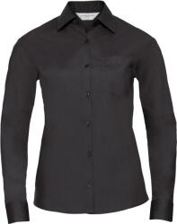 Russell Athletic 934F / Cămașă poplin cu mânecă lungă pentru femei - negru L (11934F00203)