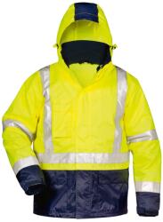 PRA-P-OR s. r. o ALF 3V1 / Jachetă reflectorizantă de iarnă rezistentă la vânt și apă - galben hv/bleumarin XXL (PRAPOR384705)