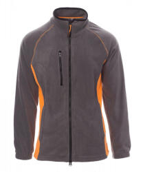 PAYPER ASPEN+ 001004-0069 / Jachetă bărbătească din fleece bicolor - gri oțel/portocaliu S (001004006913040S)