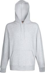 Fruit of the Loom HANORAC UȘOR CU GLUNĂ / Hanorac bărbătesc cu mâneci raglan și glugă - gri deschis melanj M (16214061002)