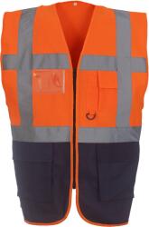 Yoko Vestă multifuncțională YOKO HI-VIS HVW801 / Vestă multifuncțională - HV portocaliu/bleumarin XXXL (79W801zw413)