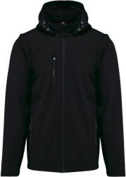 Kariban Vintage K422 / Jachetă softshell cu glugă - neagră XXXL (20K42200213)
