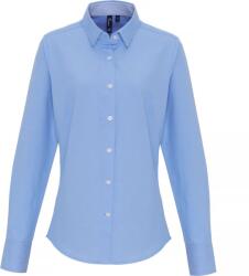 Premier PR 338 / Cămașă Oxford pentru femei cu mâneci lungi - albastru oxford XS (39033842000)