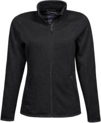TEE JAYS TJ9616 / Jachetă din fleece tricotată melanj pentru femei - neagră XXXL (18961600213)