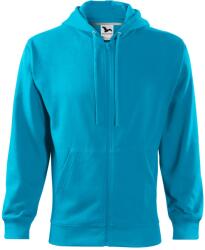 MALFINI, a. s MALFINI TRENDY ZIPPER 410 / Jachetă cangur pe toată lungimea cu glugă - turcoaz M (4104414)