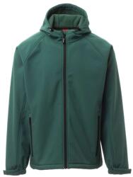 PAYPER GALE 001044-0355 / Jachetă softshell bărbătească cu glugă - verde XXL (001044035507000XXL)