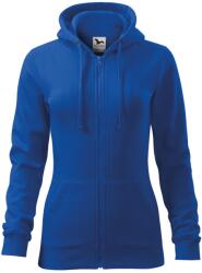 MALFINI, a. s MALFINI TRENDY ZIPPER 411 / Jachetă de damă cu fermoar complet, stil cangur, și glugă - albastru regal XS (4110512)